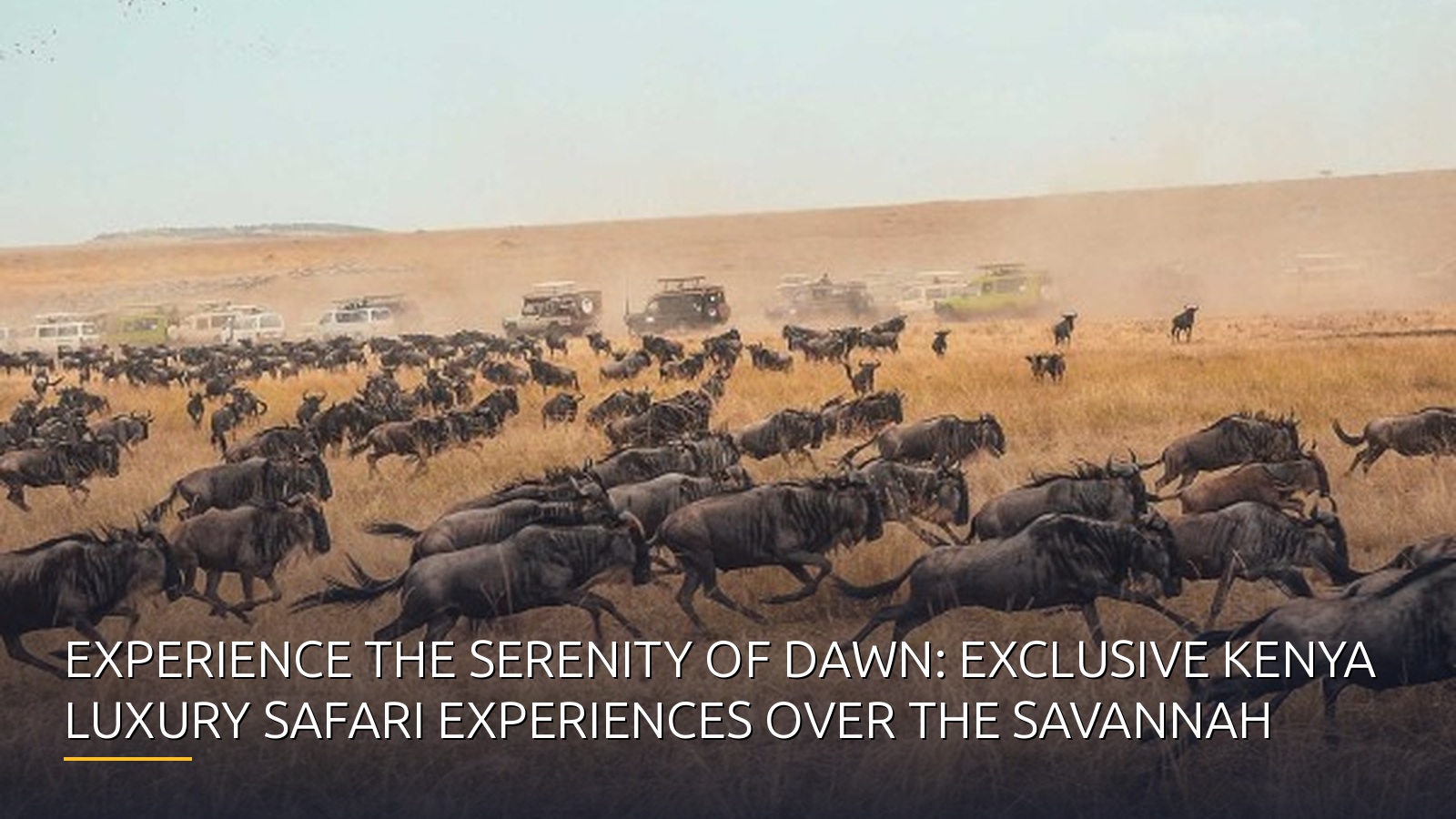 Experience the Serenity of Dawn: Exclusive Kenya Luxury Safari Experiences Over the Savannah