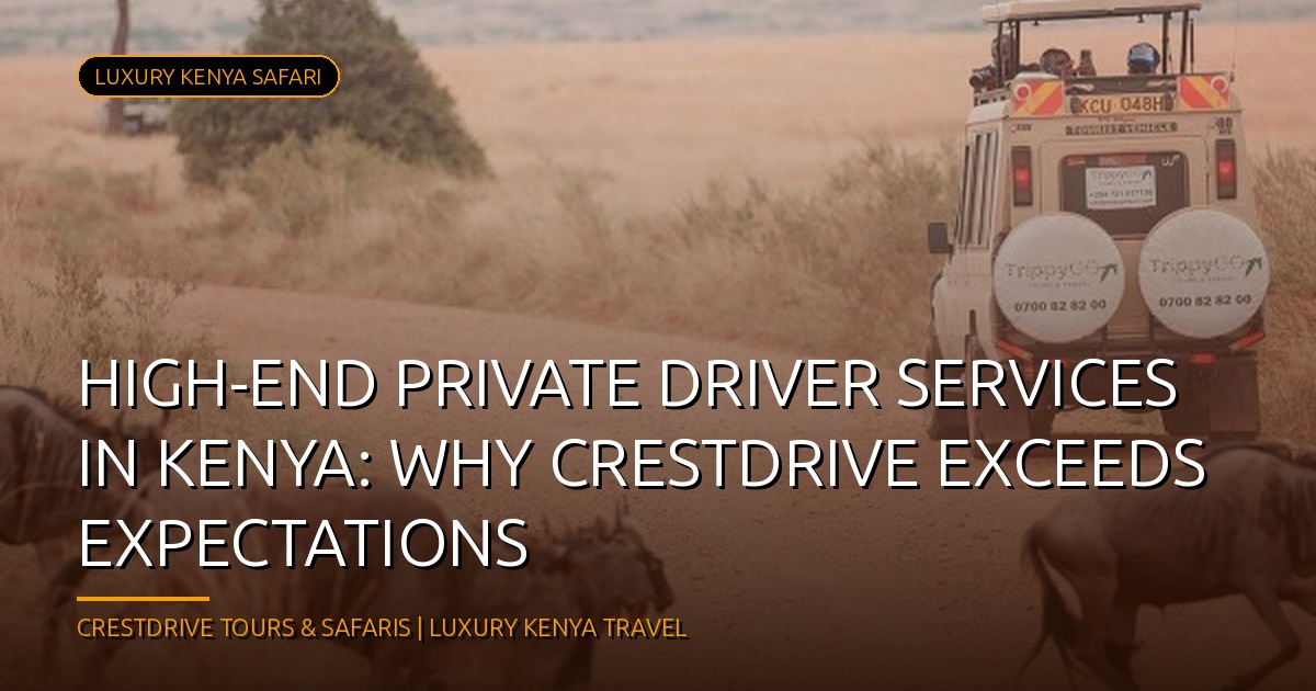 Unparalleled Luxury: High-End Private Driver Services in Kenya