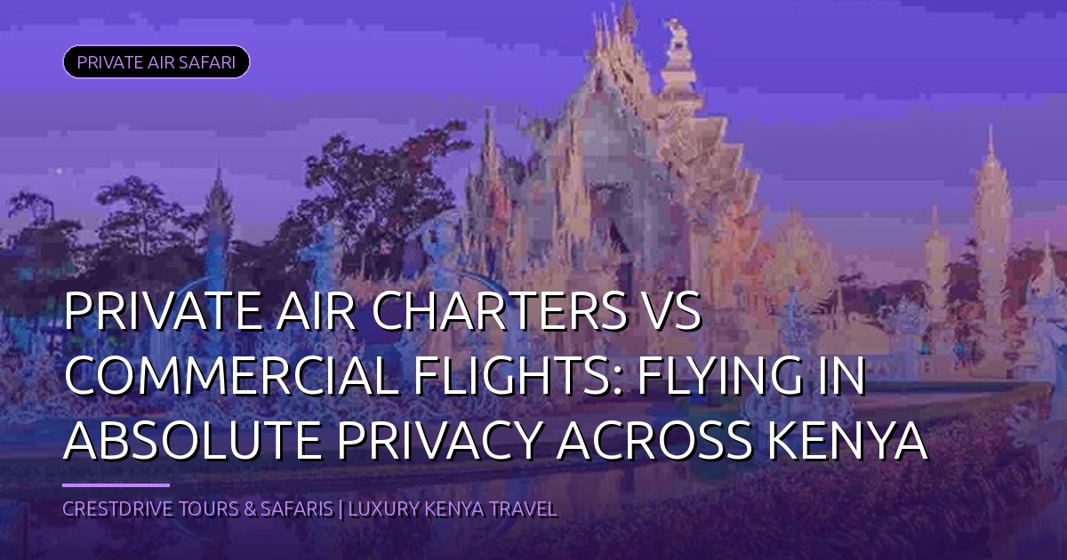 Private Air Charters vs Commercial Flights: Flying in Absolute Privacy Across Kenya