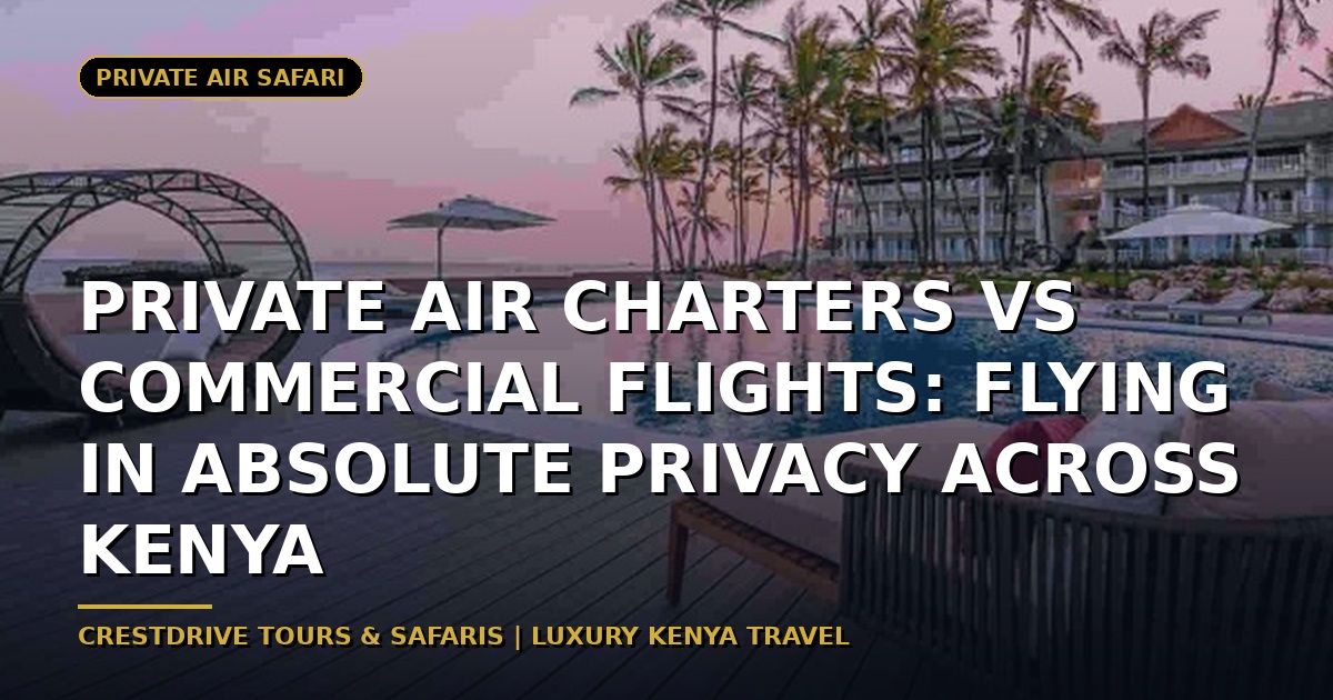 Private Air Charters vs Commercial Flights: Flying in Absolute Privacy Across Kenya