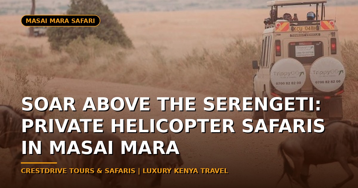 Soar Above the Serengeti: Private Helicopter Safaris in Masai Mara