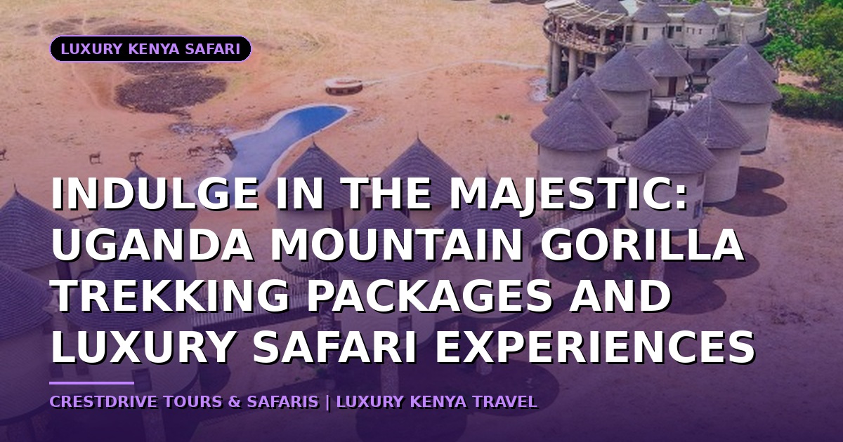 Indulge in the Majestic: Uganda Mountain Gorilla Trekking Packages and Luxury Safari Experiences