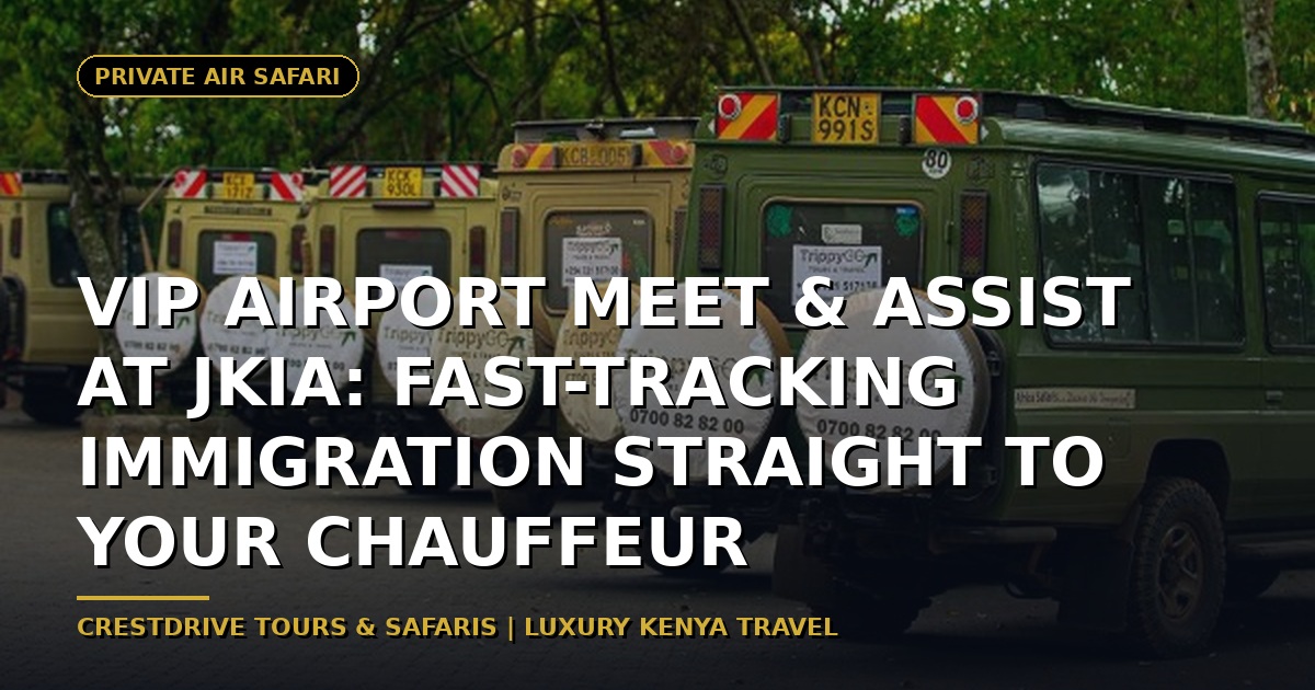 VIP Airport Meet & Assist at JKIA: Fast-Tracking Immigration straight to Your Chauffeur